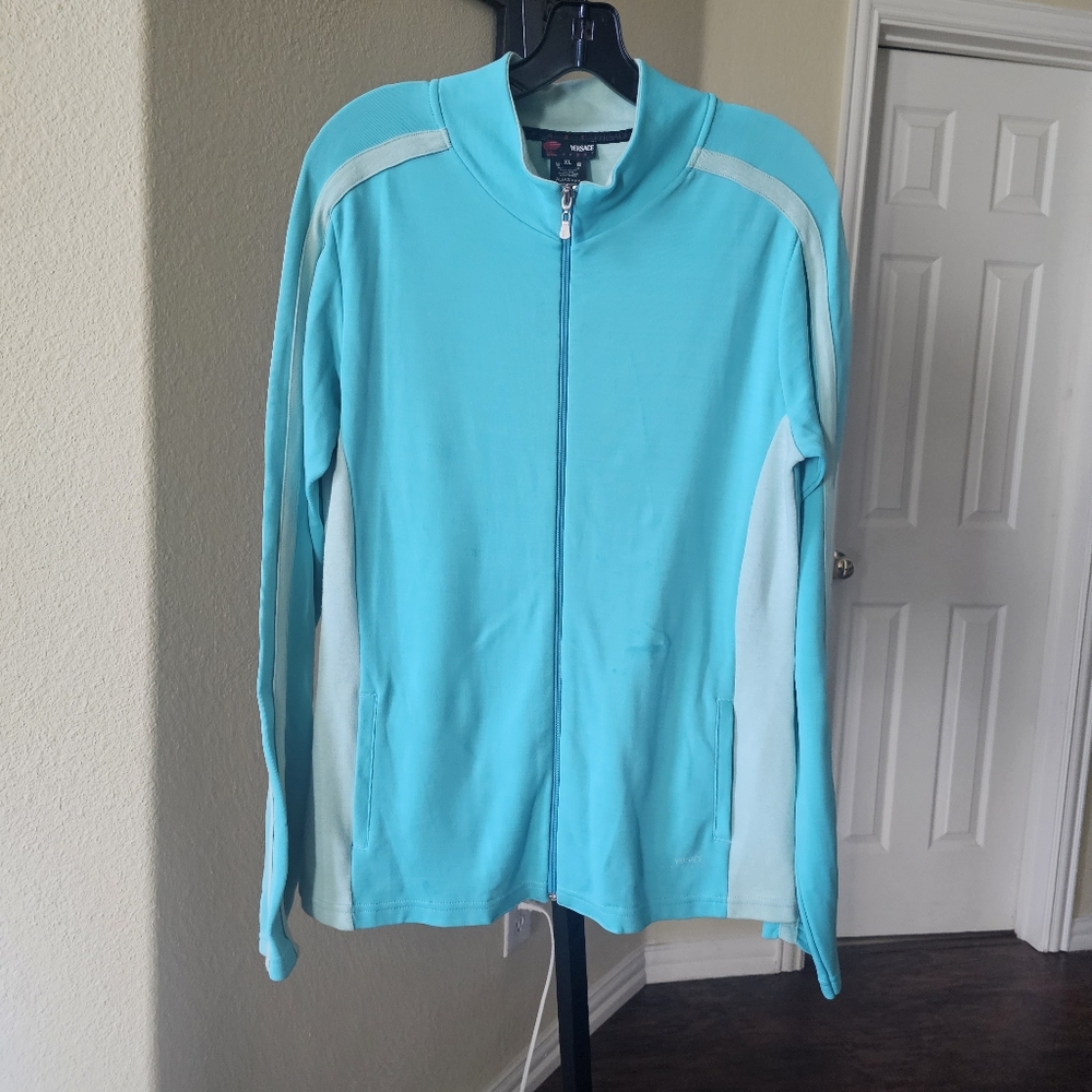 Versace Sport Turquoise Full-Zip Jacket XL - Picture 12 of 12
